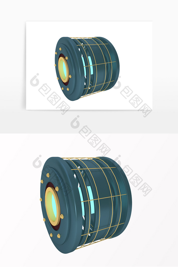 C4D科幻金属机器