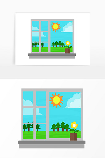 窗户窗外风景景色