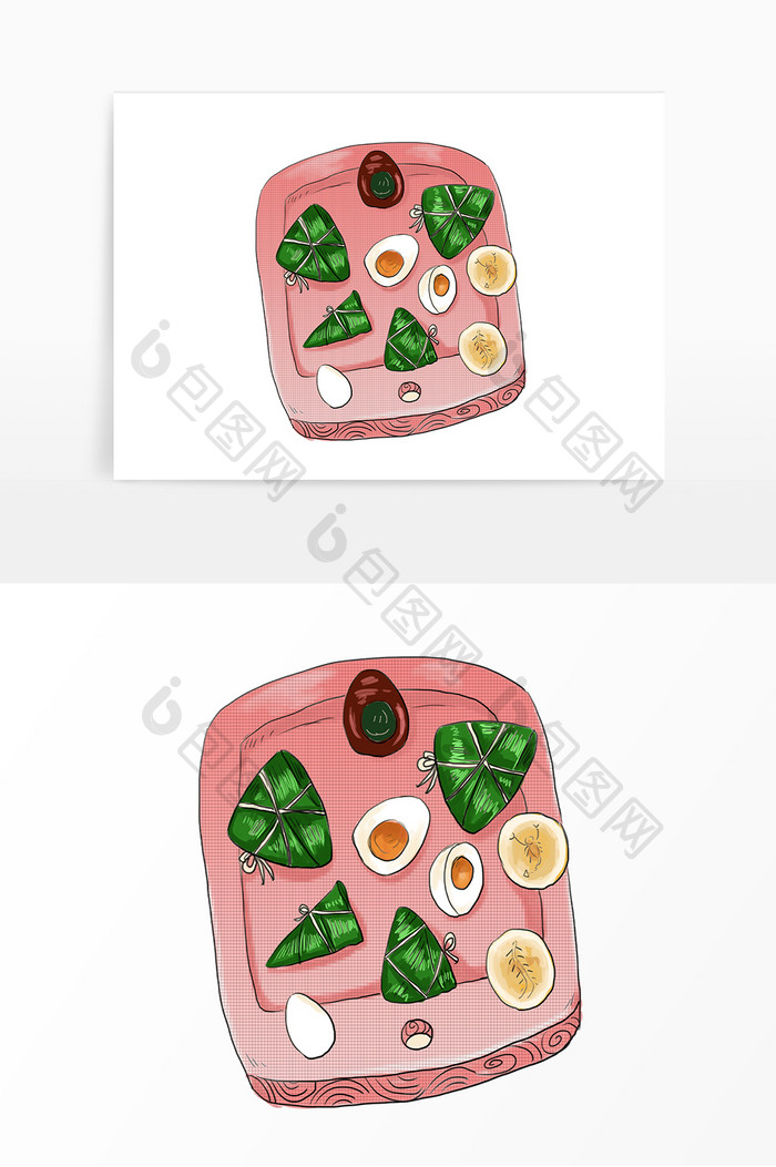 粽子咸鸭蛋粽情端午