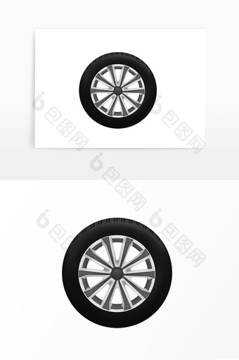 汽车轮胎新轮胎轮毂图片