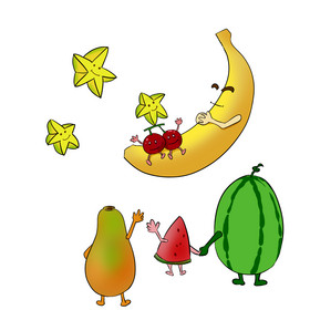 拟人水果香蕉图片