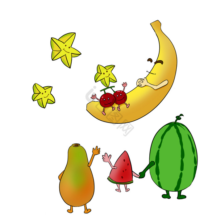 拟人水果香蕉图片