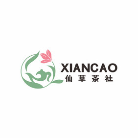 茶楼茶馆茶舍香草美容茶LOGO标志VI