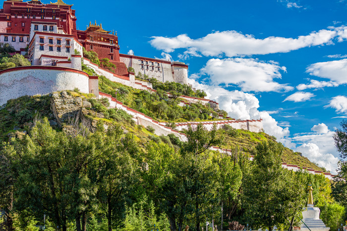 西藏壮观的布达拉宫图片