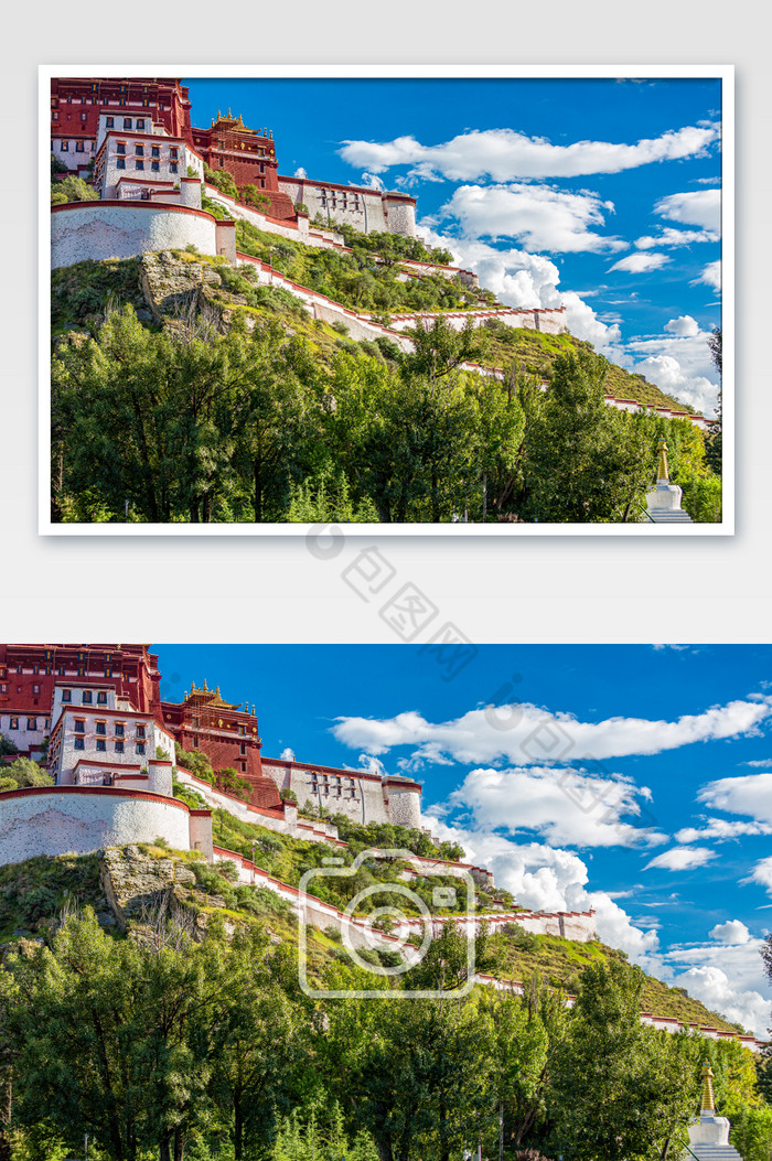 西藏壮观的布达拉宫图片图片