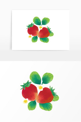 奶油草莓鲜红草莓
