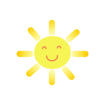 夏天可爱卡通童趣太阳动图gif