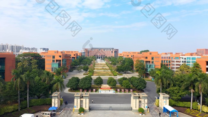 4k航拍华南理工大学高校教育行业视频素材