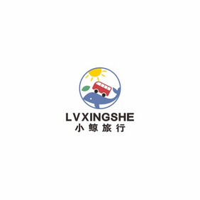 旅行社旅游鲸鱼客运LOGO标志VI