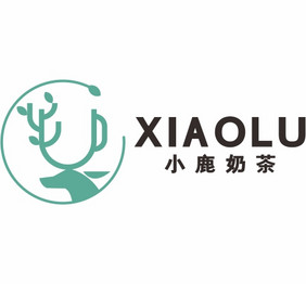 奶茶店可爱小鹿饮品店LOGO标志VI