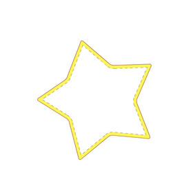 五角星空白对话框文字框动图GIF