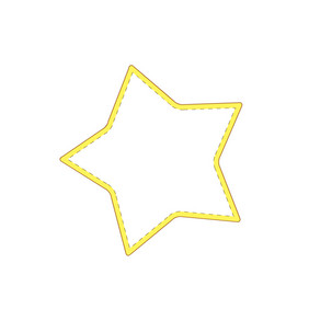 五角星空白对话框文字框动图GIF