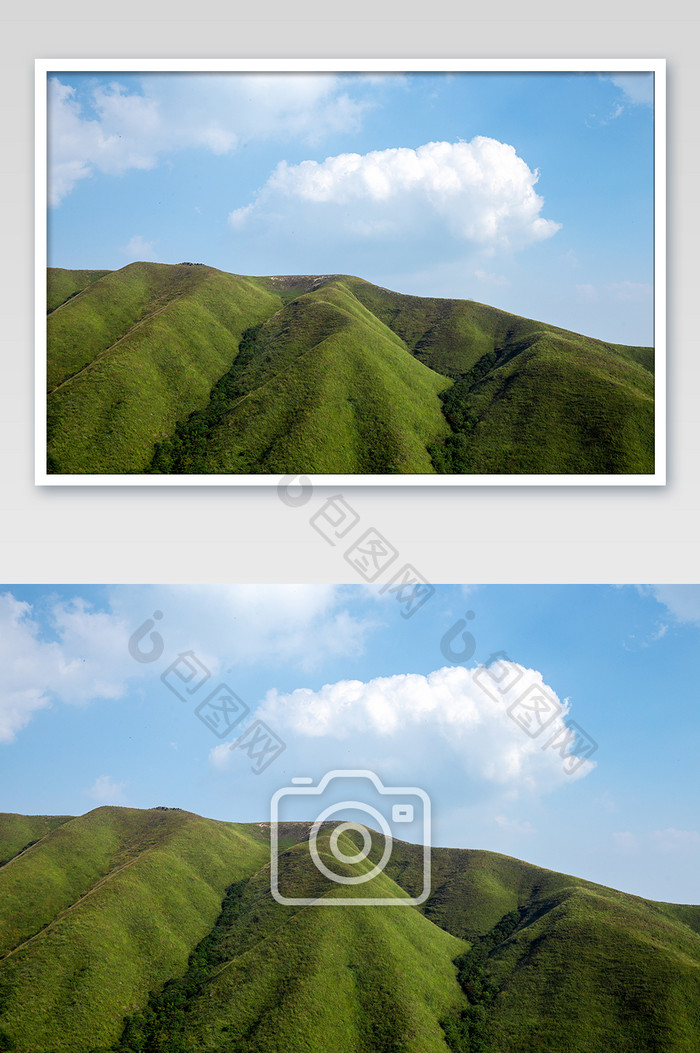 高山草甸风景武功山