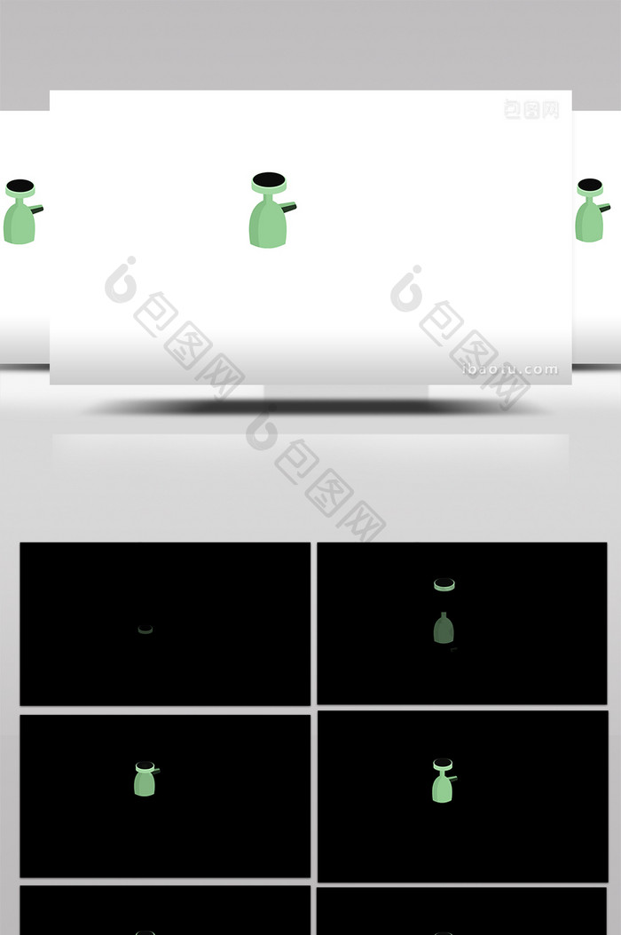 简约扁平画风摄影用品类相机云台mg动画