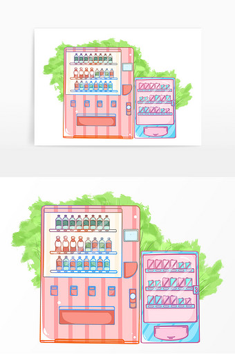 糖果贩卖机简笔画图片