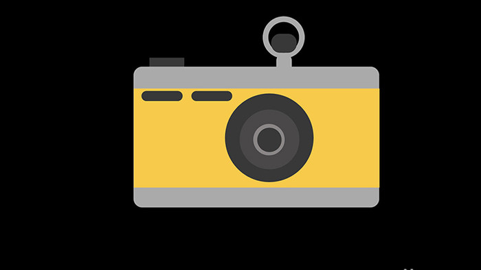 扁平化平面化数码产品类照相机mg动画