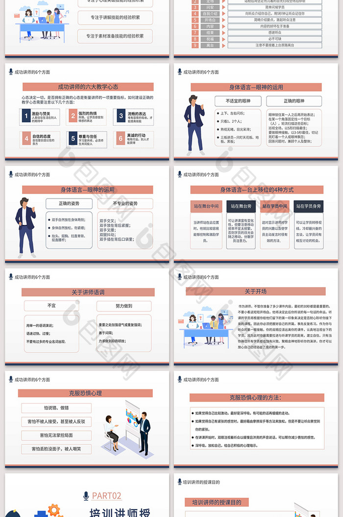 如何做一名优秀的培训讲师PPT模版