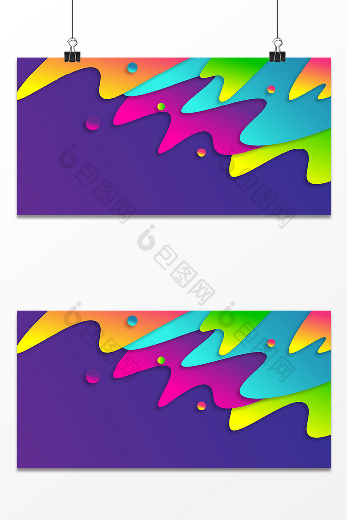 彩色流动油彩图片