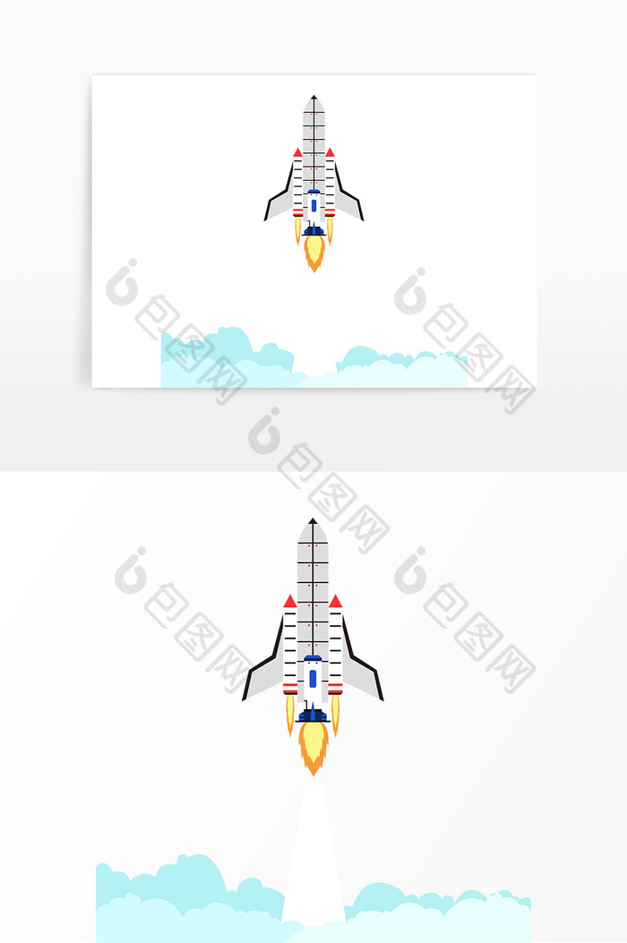 宇宙飞船喷气火箭