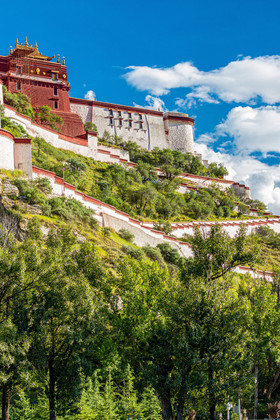 西藏高原布达拉宫