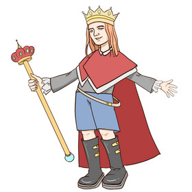 英伦英俊国王王子