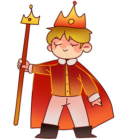 国王权杖卡通图片