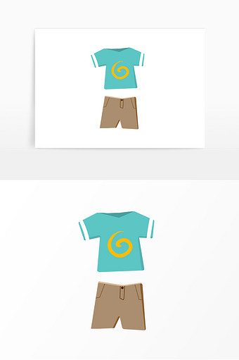 卡通可爱男孩衣服