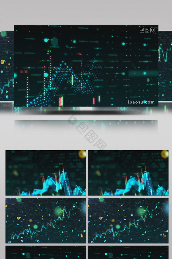 4K经济股票金融高清背景视频