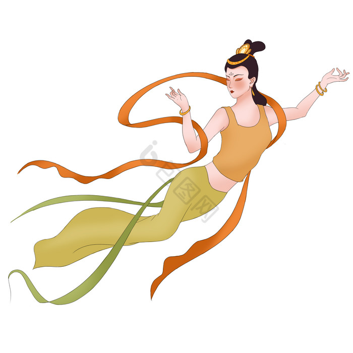 敦煌飞天仙女飞仙美女图片