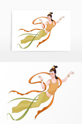 敦煌飞天仙女飞仙美女