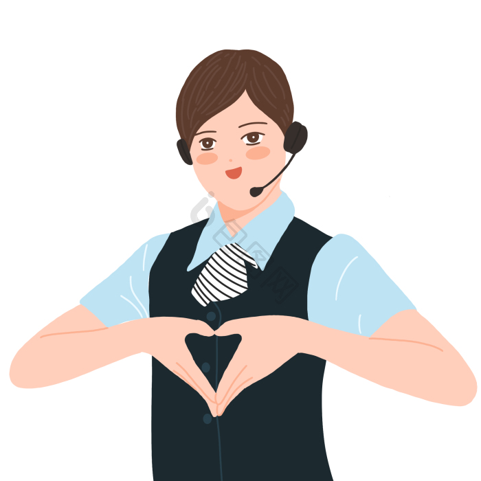 客服卡通图片-客服卡通素材免费下载-包图网