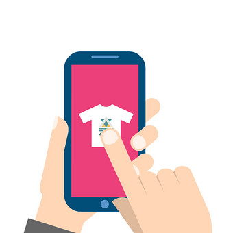 手机购物手指滑动屏幕动图gif