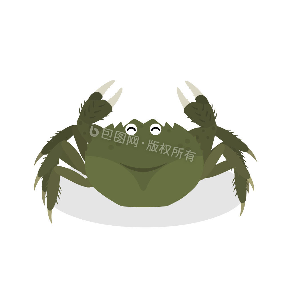 卡通螃蟹动图GIF图片