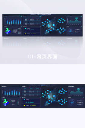 电信企业网络运维统计后台可视化数据大屏