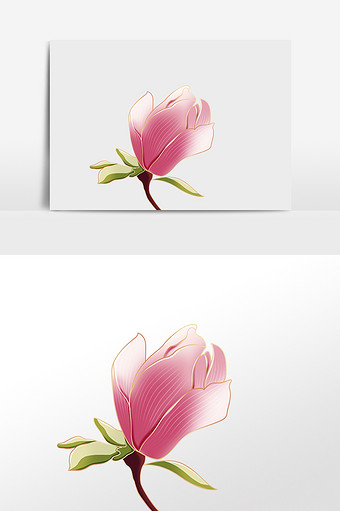 中式图片本素材所属分类为玉兰花新中式广告设计 ,主要用途为装饰图案