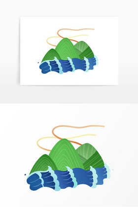 端午节海浪粽子山图片
