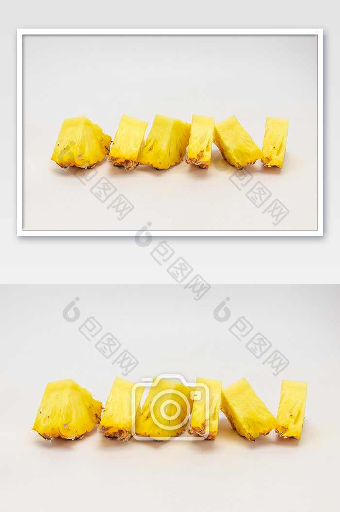 黄色水果菠萝摄影图图片图片