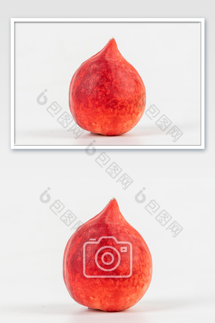 红色春雪桃摄影图图片图片