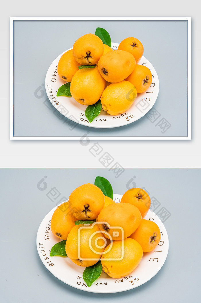 餐盘水果枇杷果美食图片图片
