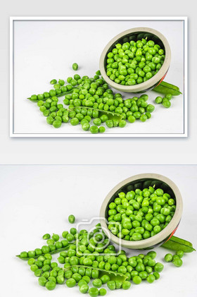 蔬菜豌豆立夏豌豆青豆立夏豌豆蔬菜绿色小清新立夏豌豆饭节气美食微信