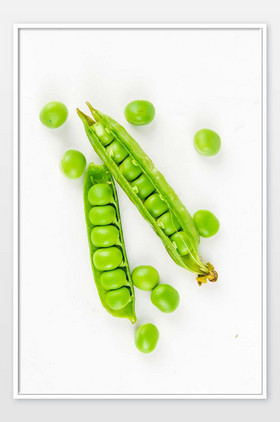 立夏豌豆青豆立夏豌豆蔬菜绿色小清新立夏豌豆饭节气美食微信首图豌豆