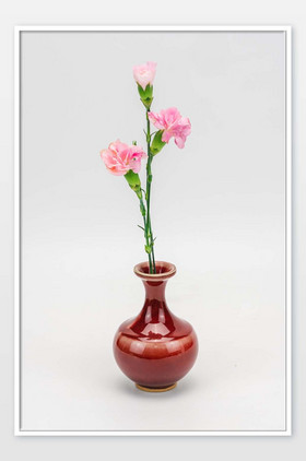 粉色花朵插花花瓶