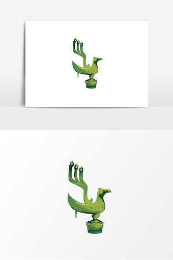 博物馆复古风格三星堆元素