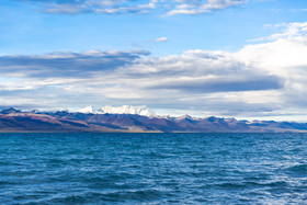 西藏纳木措湖泊风光