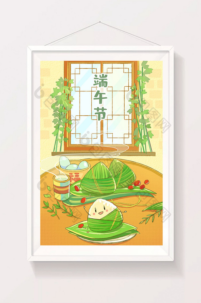 端午节粽子插画图片图片