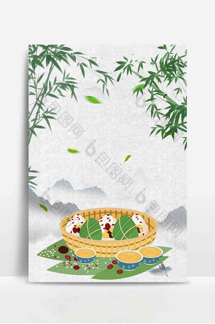 端午节吃粽子背景