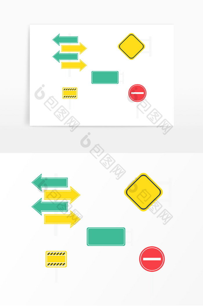 道路警示牌指示牌路标图片图片
