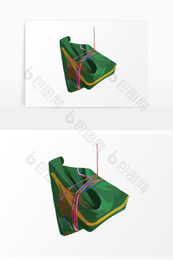 手绘半写实端午节粽子元素图片