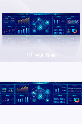 智慧城市民生交通数据可视化大屏