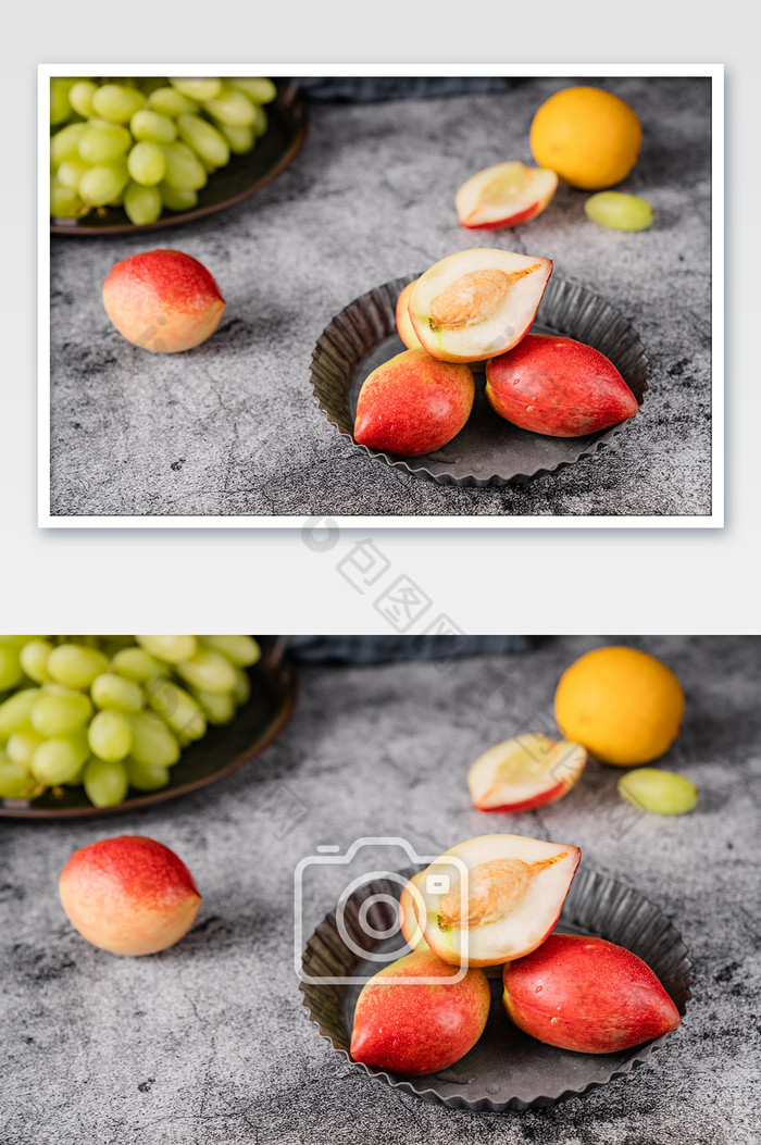 夏日夏至鲜果油桃水果摄影图图片图片
